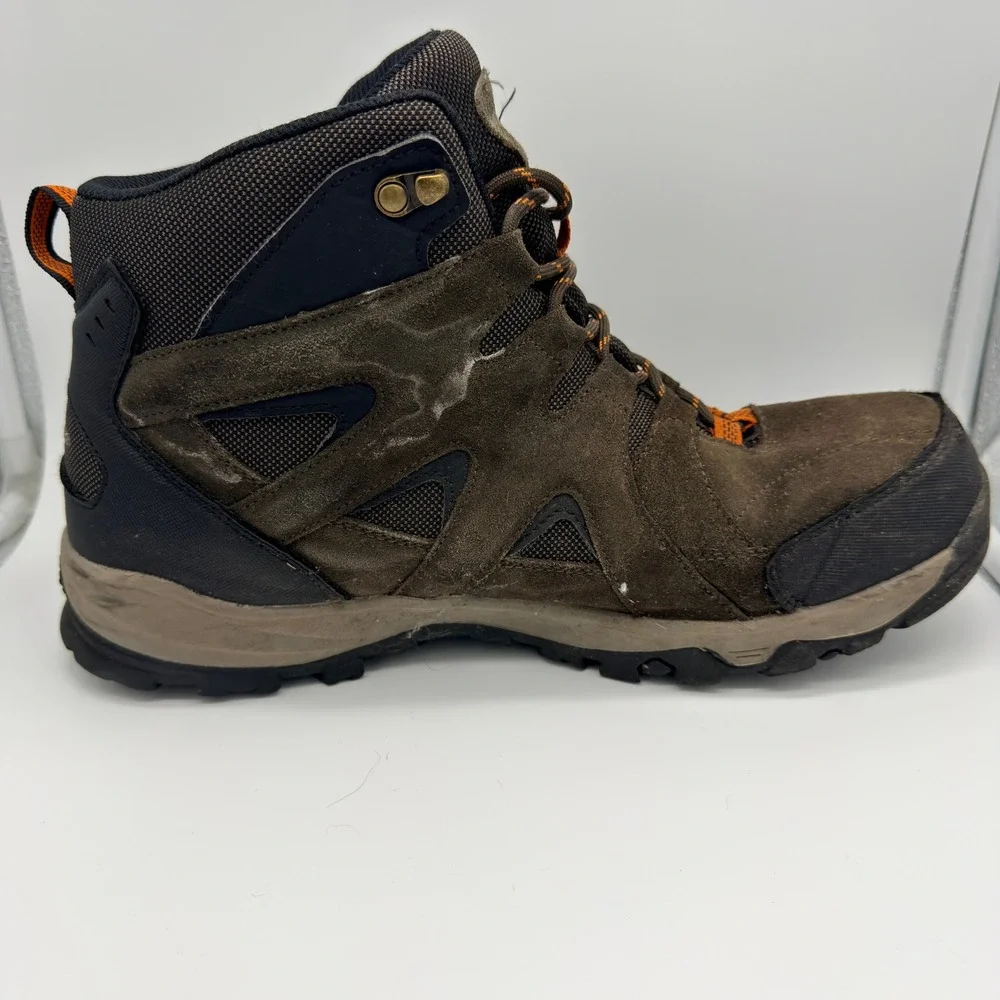Eddie Bauer Harrison Hiking Boots Men Size 12M Brown Waterproof Suede‎ Rugged